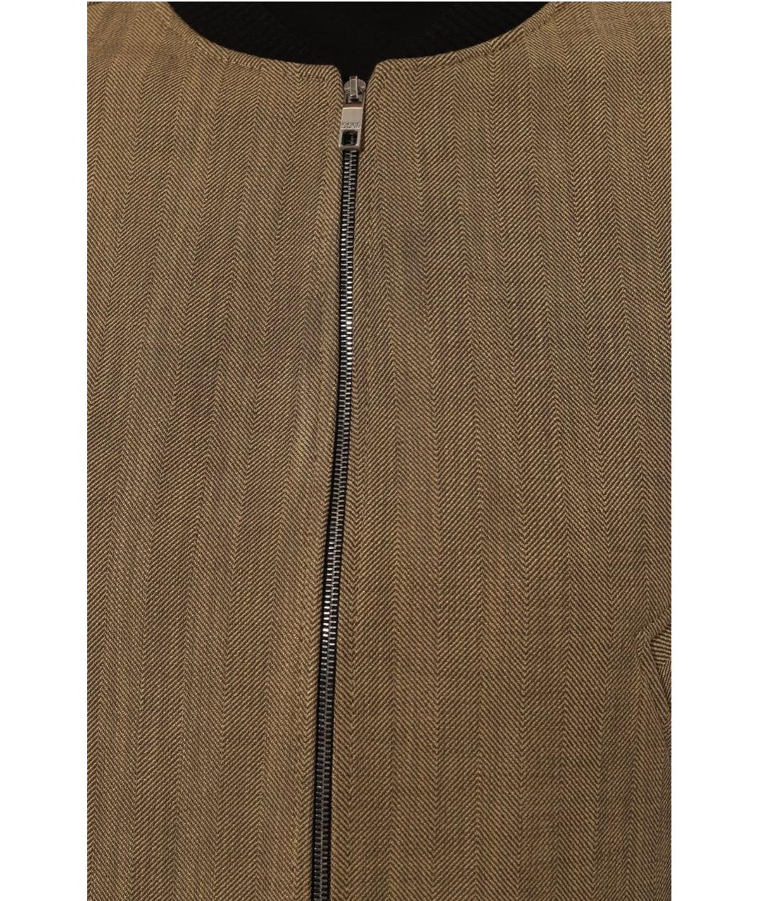 HUGO BOSS Бежевый вискозный жакет/пиджак, фото 5