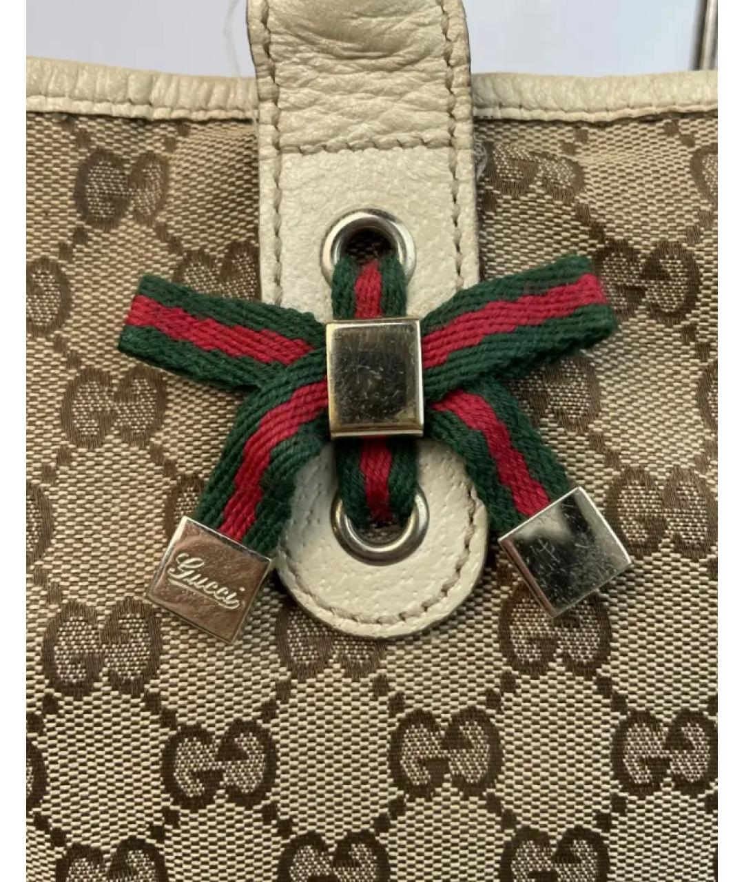 GUCCI Бежевая сумка с короткими ручками, фото 3