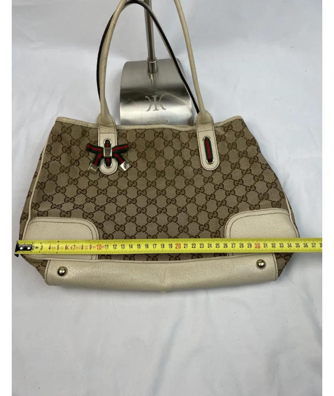 GUCCI Бежевая сумка с короткими ручками, фото 5