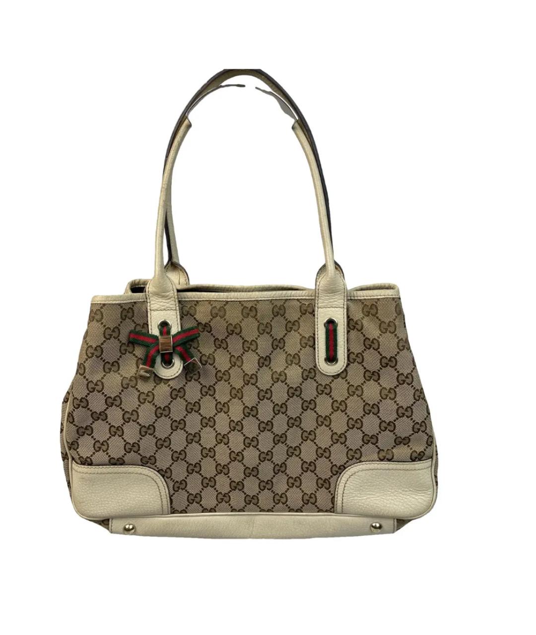 GUCCI Бежевая сумка с короткими ручками, фото 7