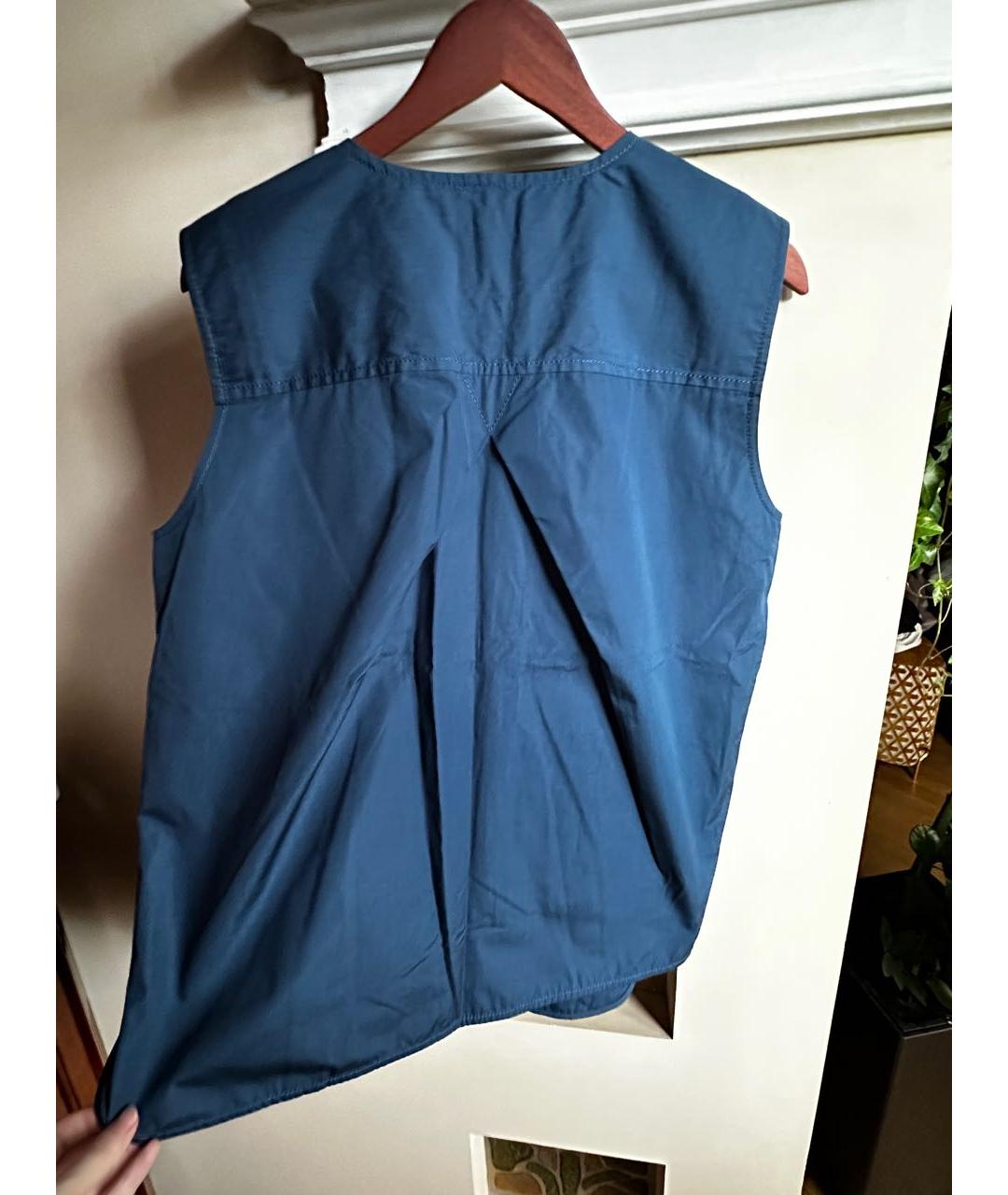 LOUIS VUITTON Синяя хлопковая майка, фото 3