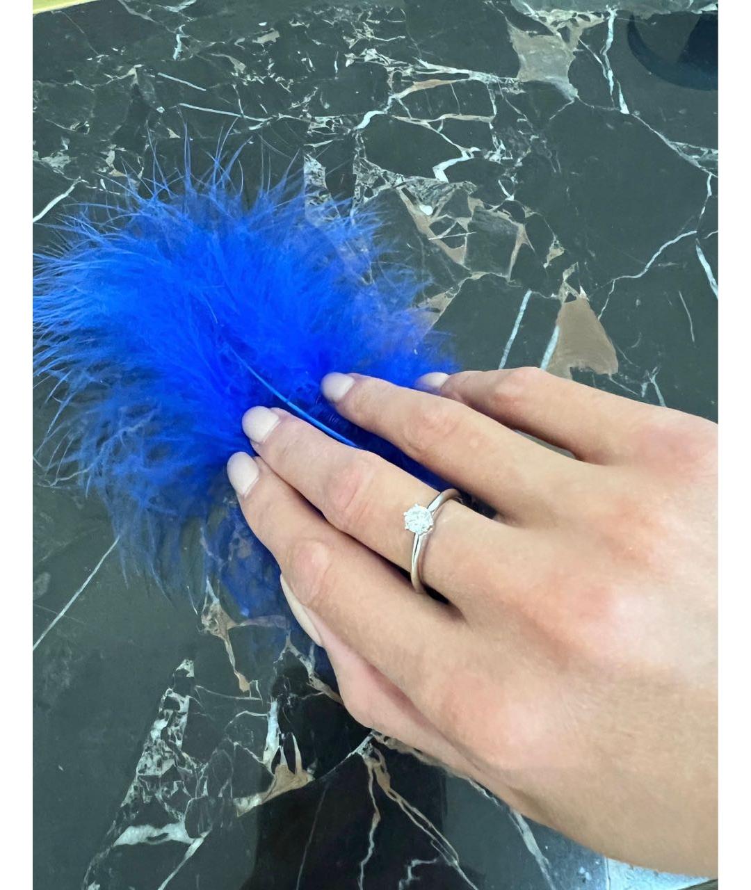 TIFFANY&CO Белое платиновое кольцо, фото 2