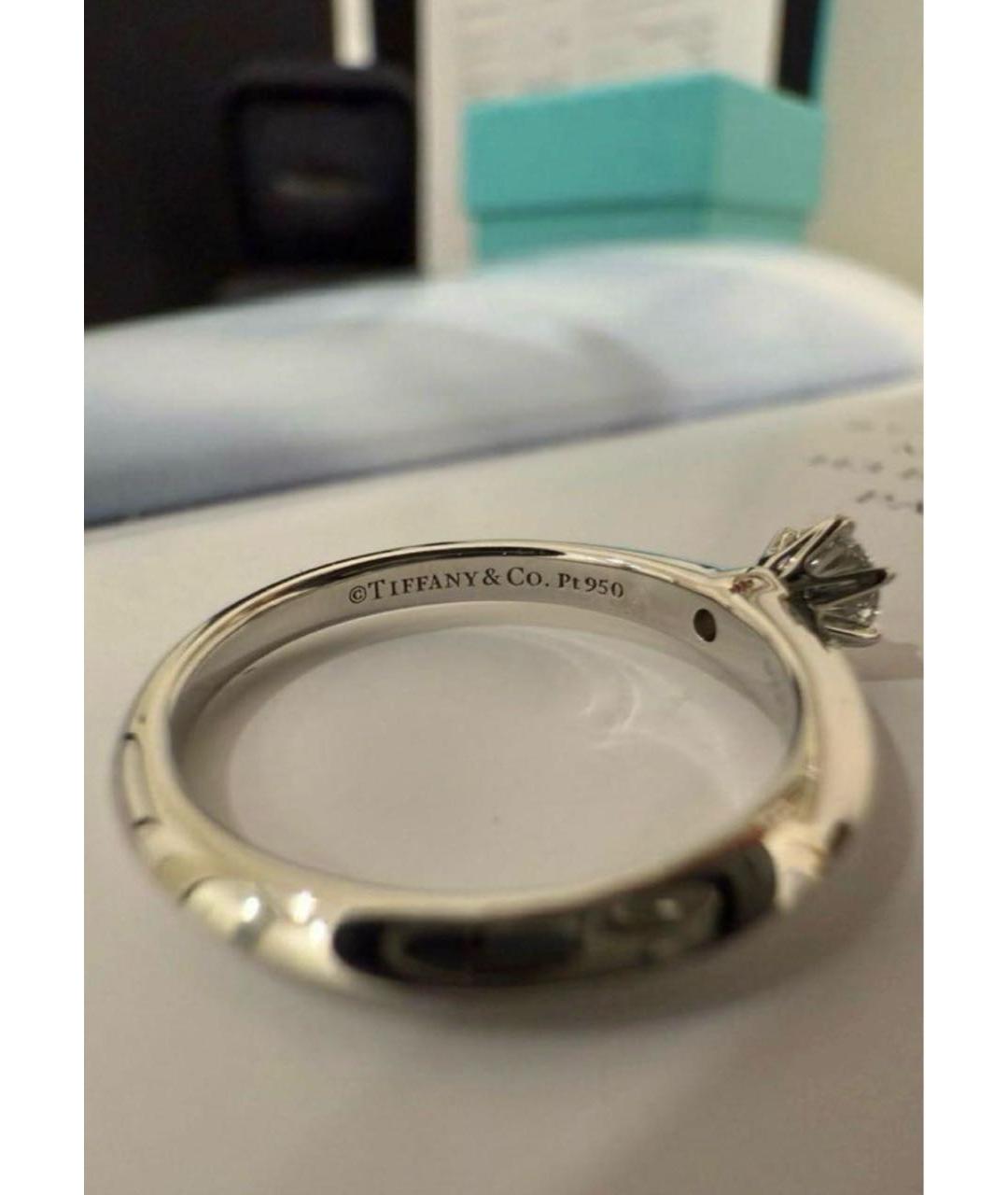 TIFFANY&CO Белое платиновое кольцо, фото 4