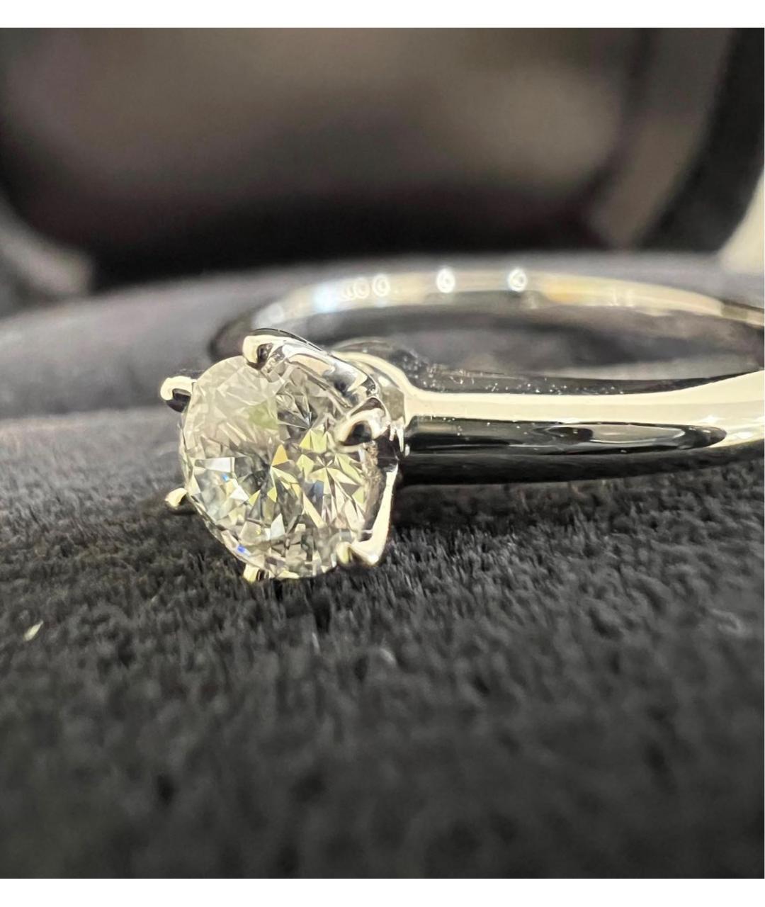 TIFFANY&CO Белое платиновое кольцо, фото 5