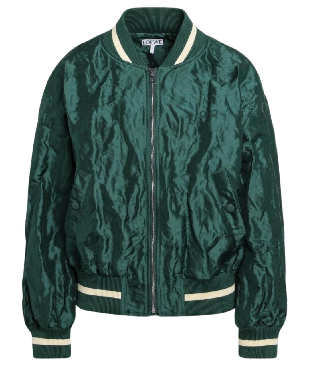 LOEWE Зеленая полиэстеровая куртка, фото 1