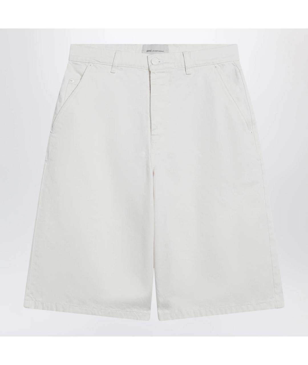 Ami Paris Белые хлопковые шорты, фото 3