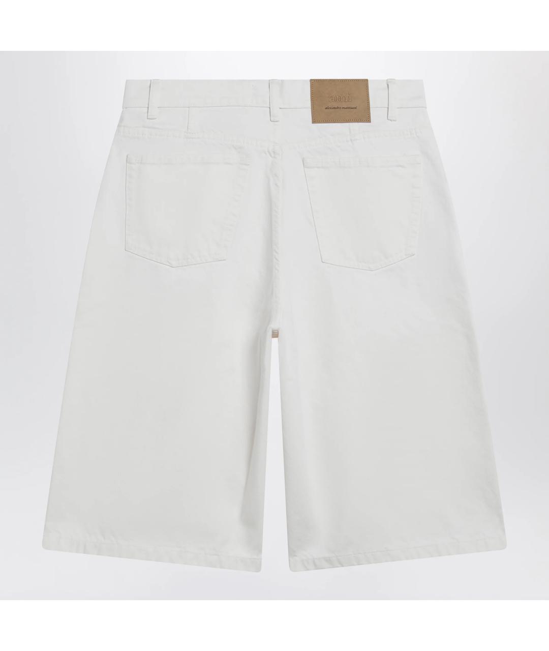 Ami Paris Белые хлопковые шорты, фото 2