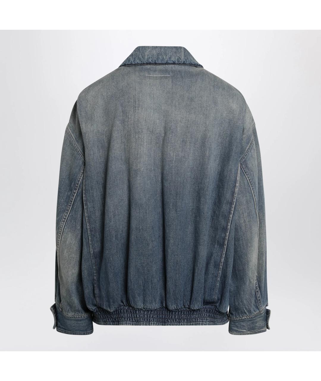 MM6 MAISON MARGIELA Синяя хлопковая куртка, фото 2