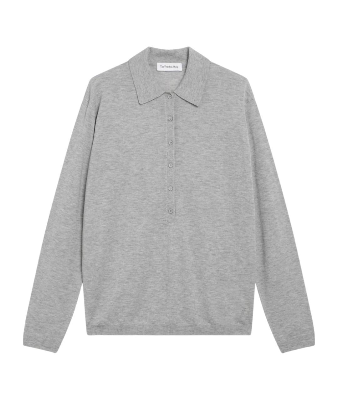 THE FRANKIE SHOP Серый шерстяной джемпер / свитер, фото 1