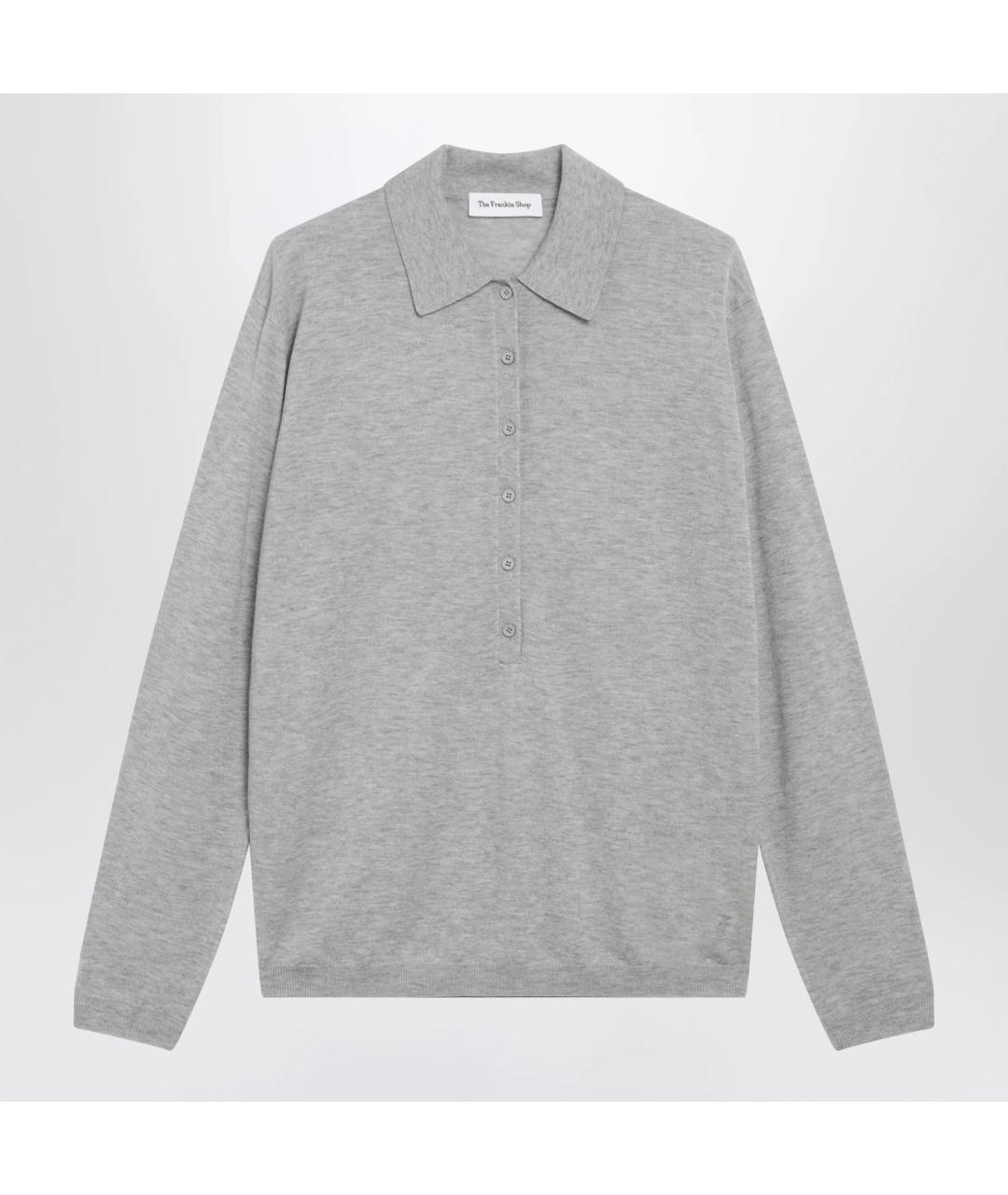THE FRANKIE SHOP Серый шерстяной джемпер / свитер, фото 3