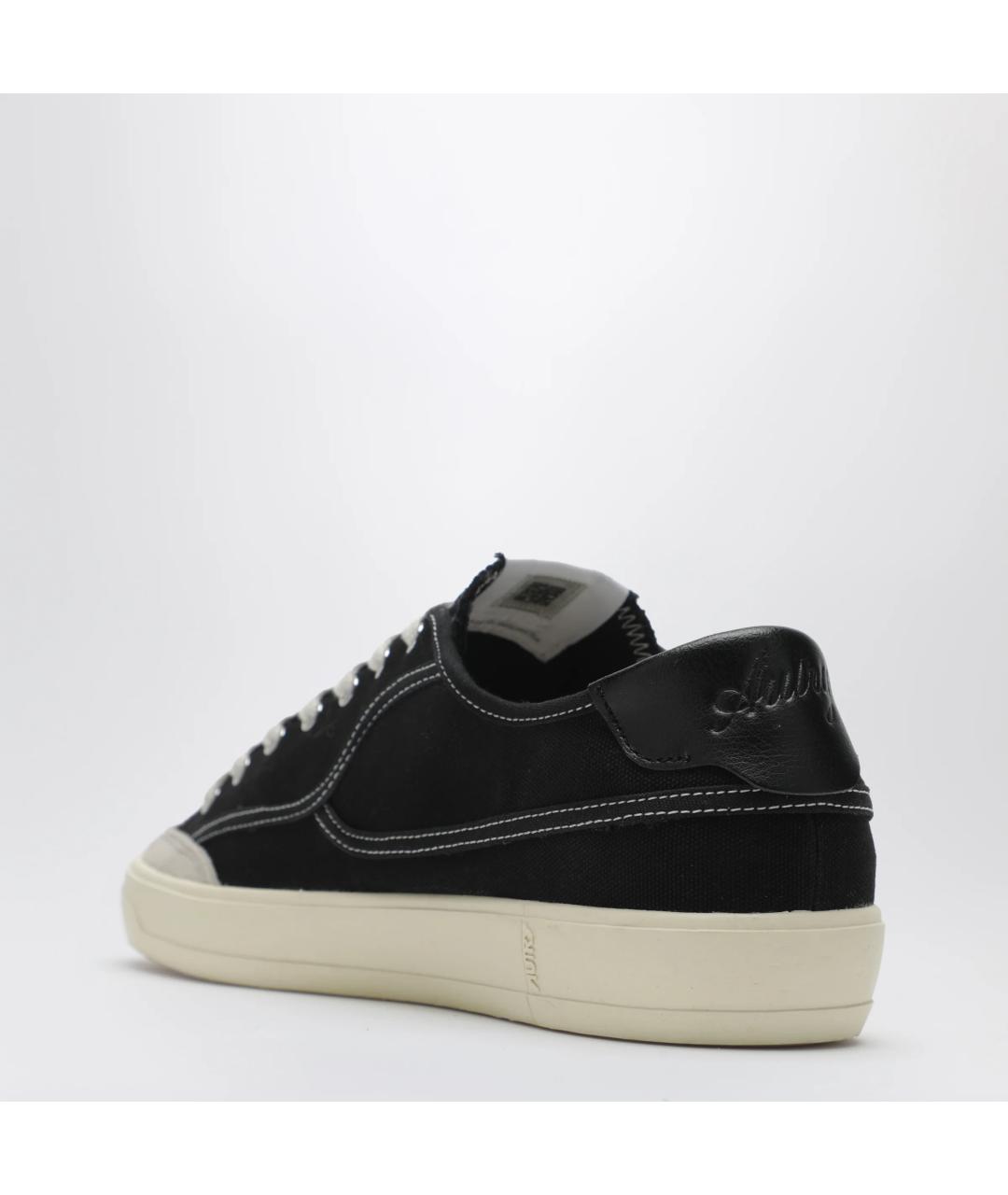 AUTRY Черные текстильные низкие кроссовки / кеды, фото 2