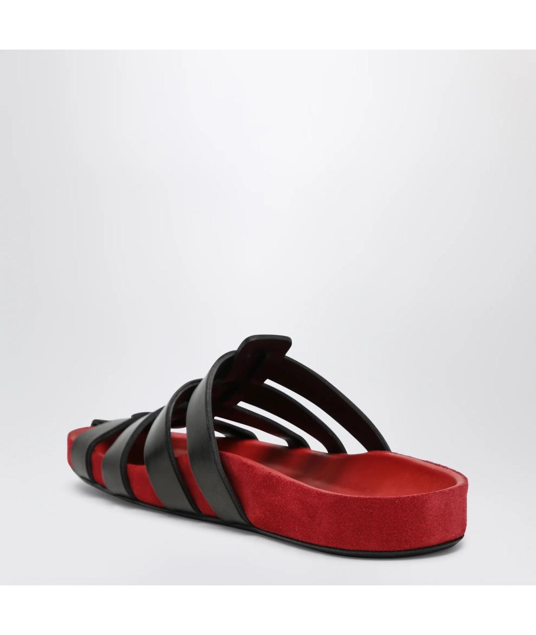 JUDE Красные кожаные сандалии, фото 4