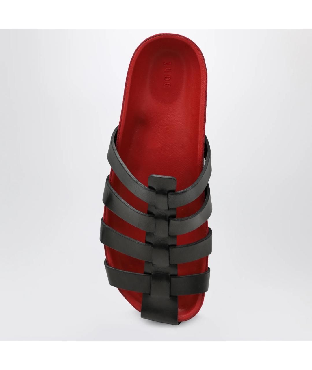 JUDE Красные кожаные сандалии, фото 3