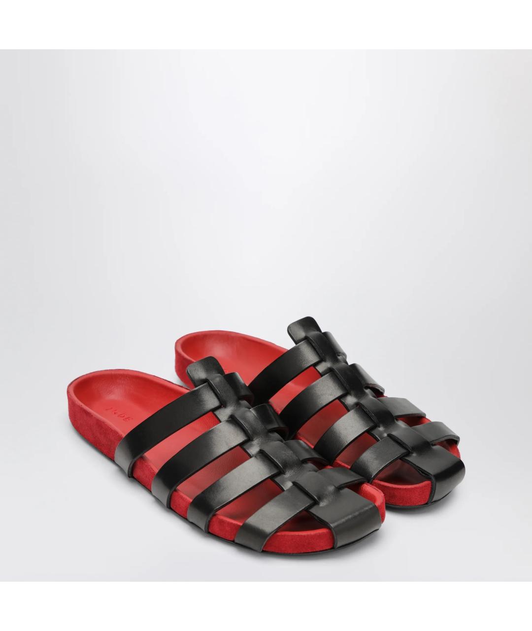 JUDE Красные кожаные сандалии, фото 2