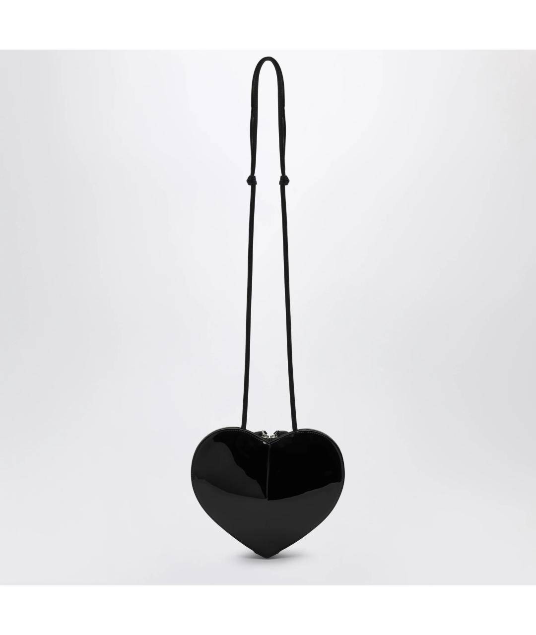 ALAIA Черная сумка через плечо из лакированной кожи, фото 2