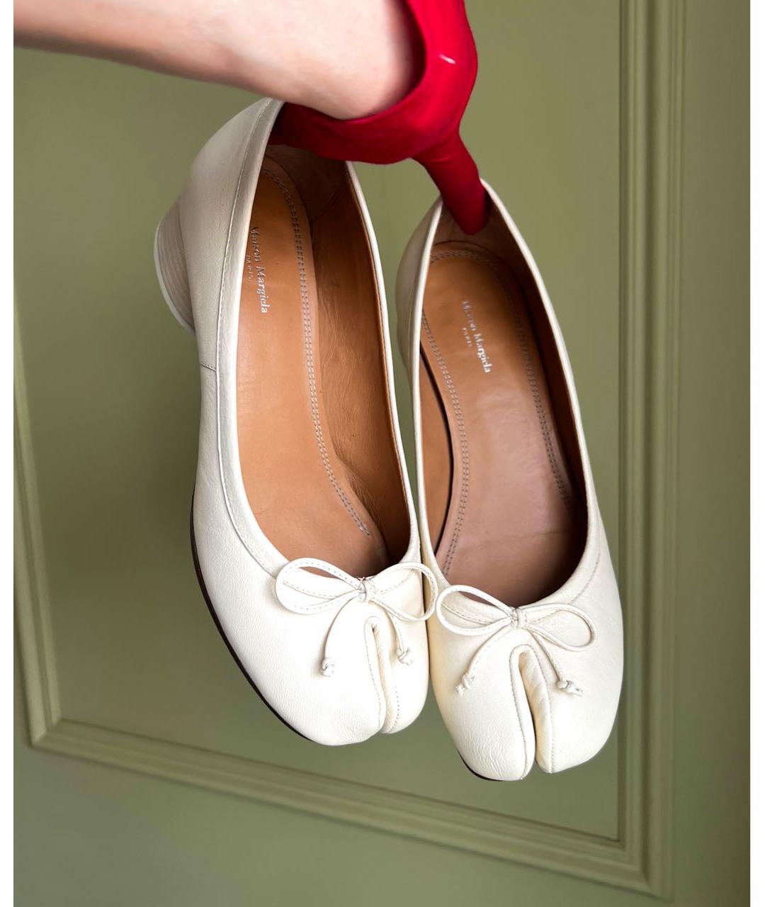 MAISON MARGIELA Кожаные балетки, фото 5