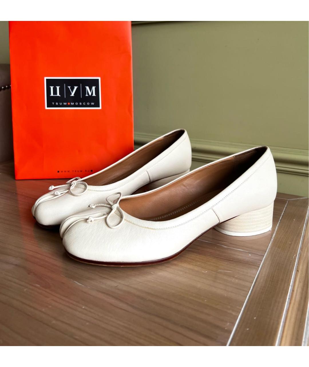 MAISON MARGIELA Кожаные балетки, фото 9