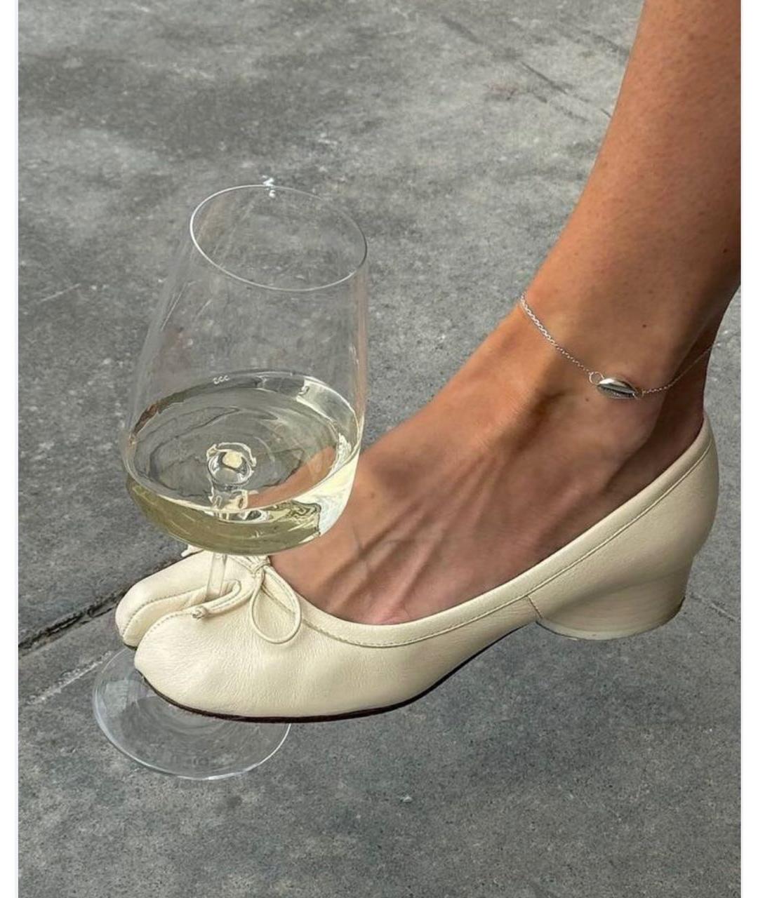 MAISON MARGIELA Кожаные балетки, фото 4