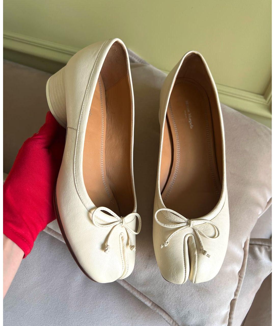 MAISON MARGIELA Кожаные балетки, фото 2