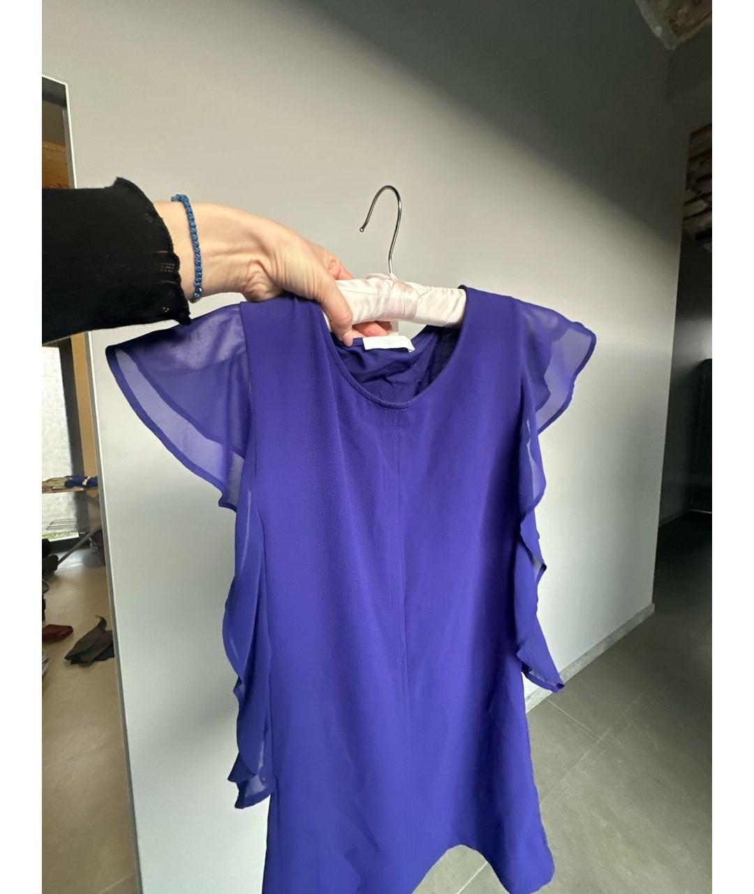 HUGO BOSS Фиолетовая полиэстеровая блузы, фото 2