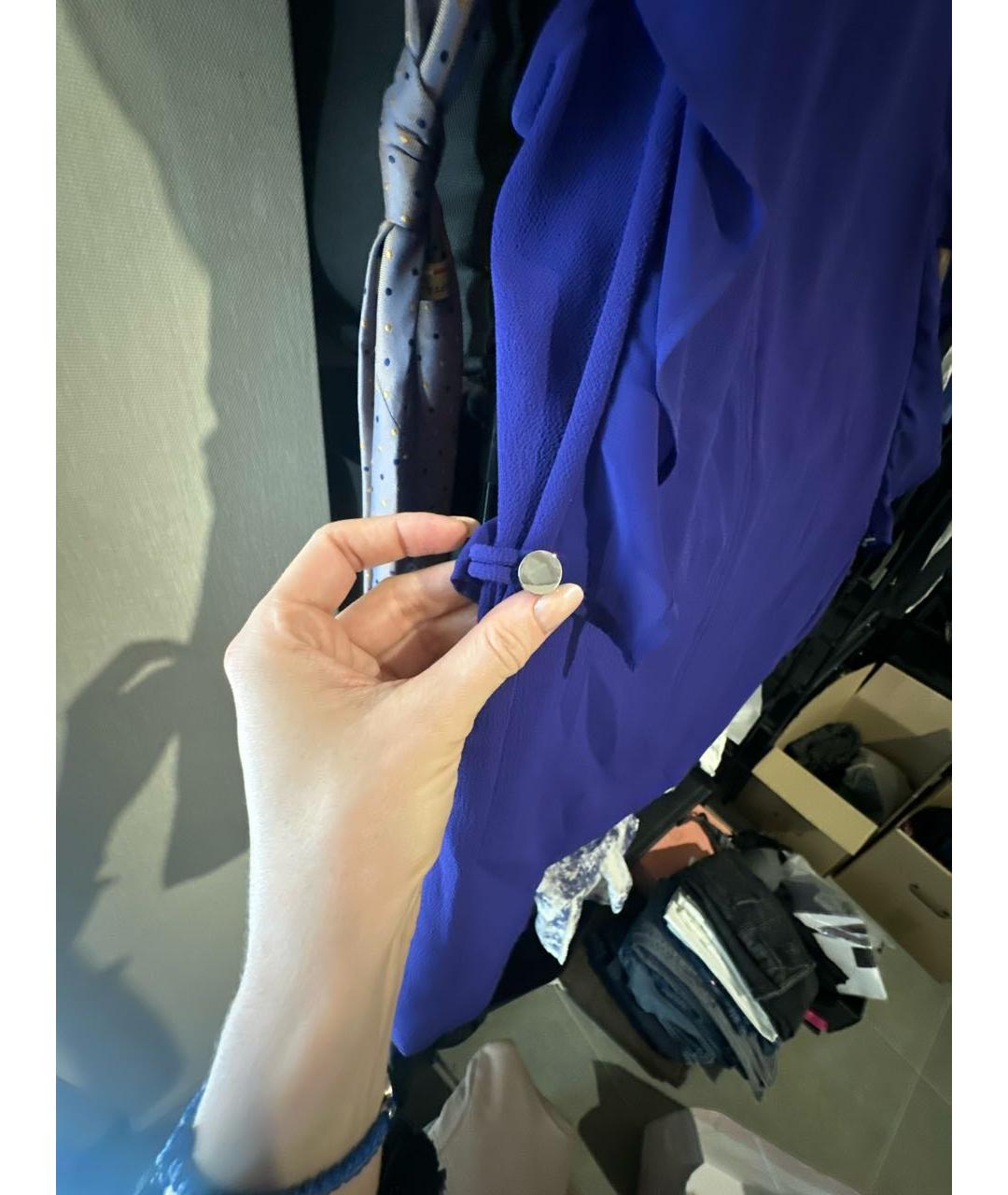 HUGO BOSS Фиолетовая полиэстеровая блузы, фото 4