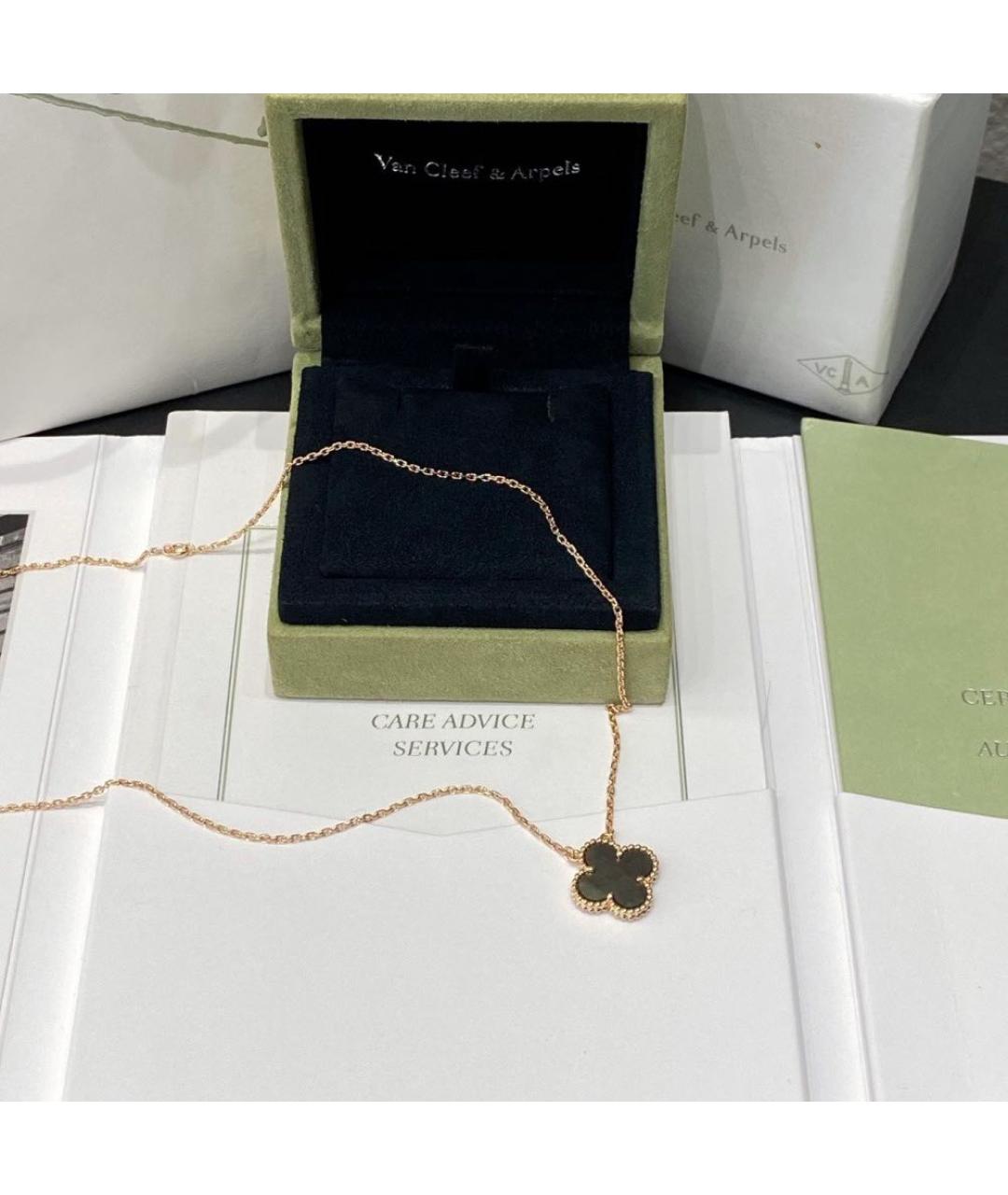 VAN CLEEF & ARPELS Серое колье из розового золота, фото 6