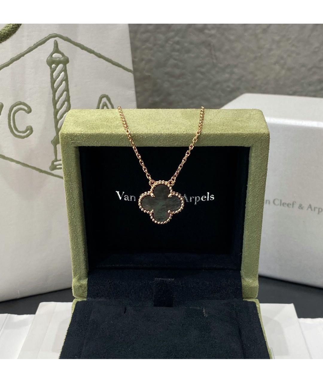 VAN CLEEF & ARPELS Серое колье из розового золота, фото 5