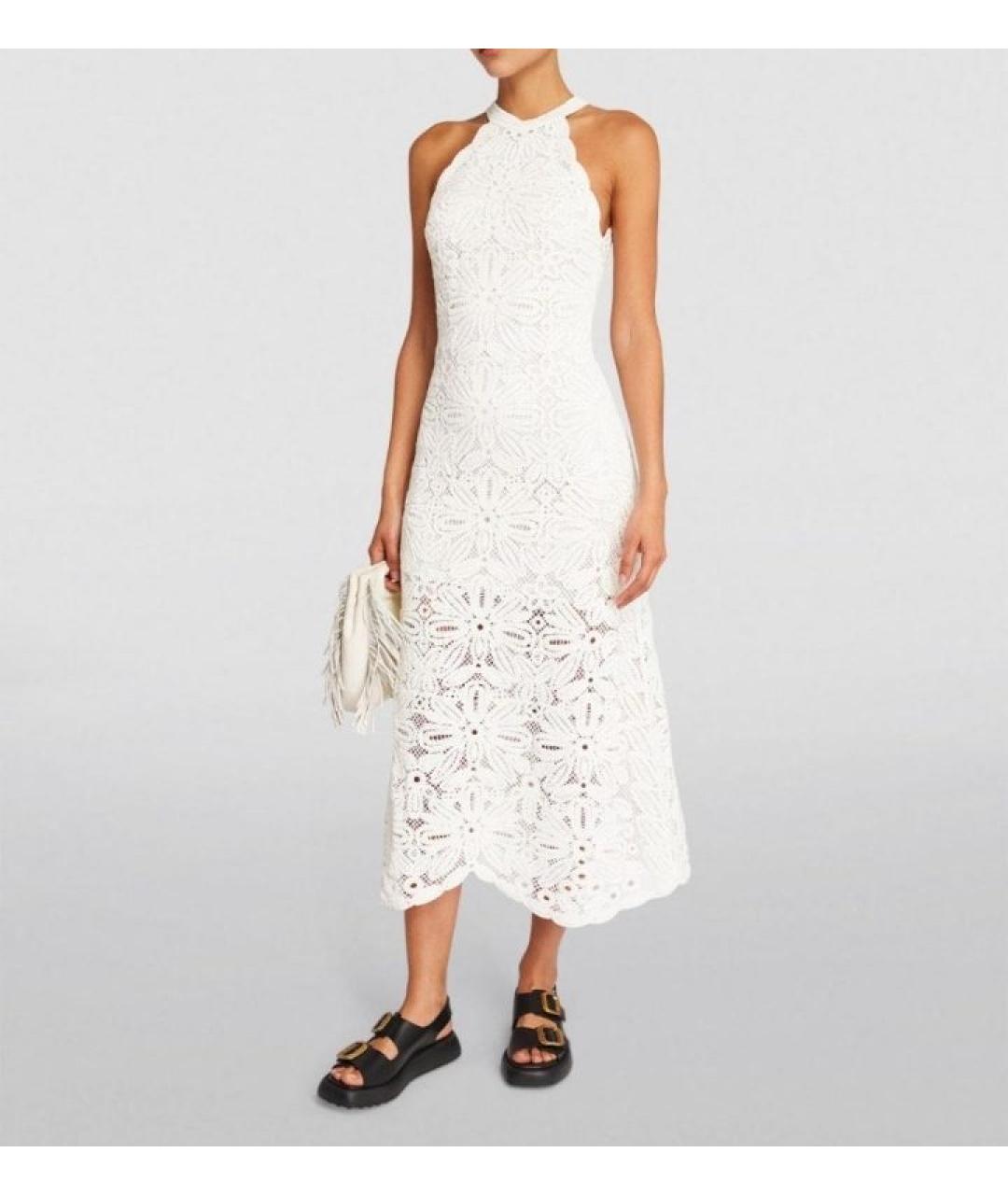 MAJE Белое коктейльное платье, фото 8