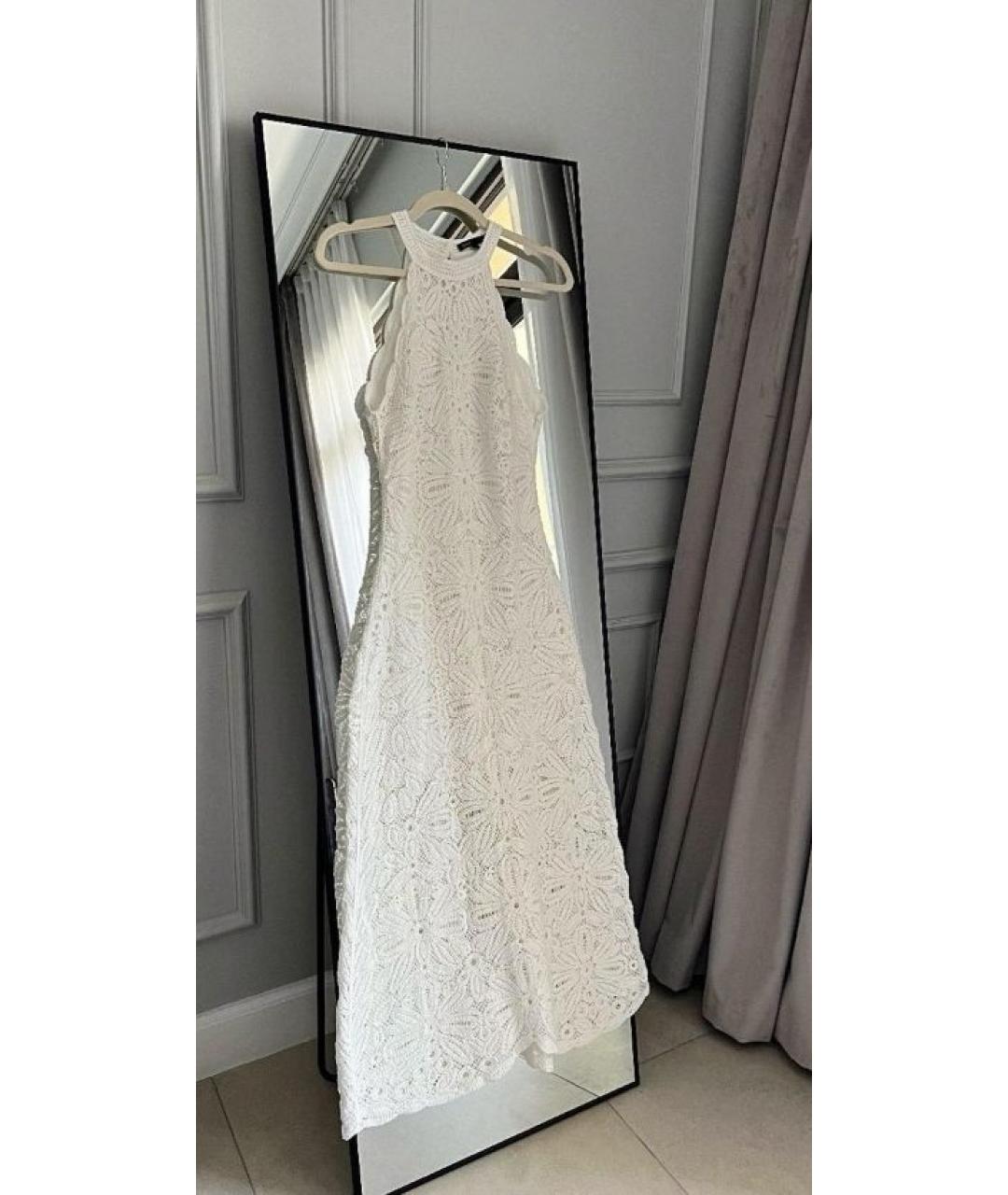 MAJE Белое коктейльное платье, фото 4