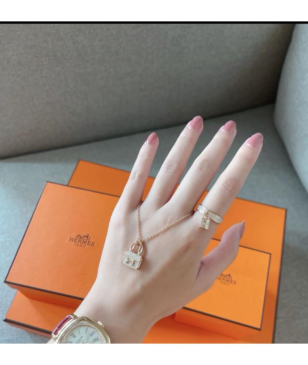 HERMES Розовое кольцо из розового золота, фото 5