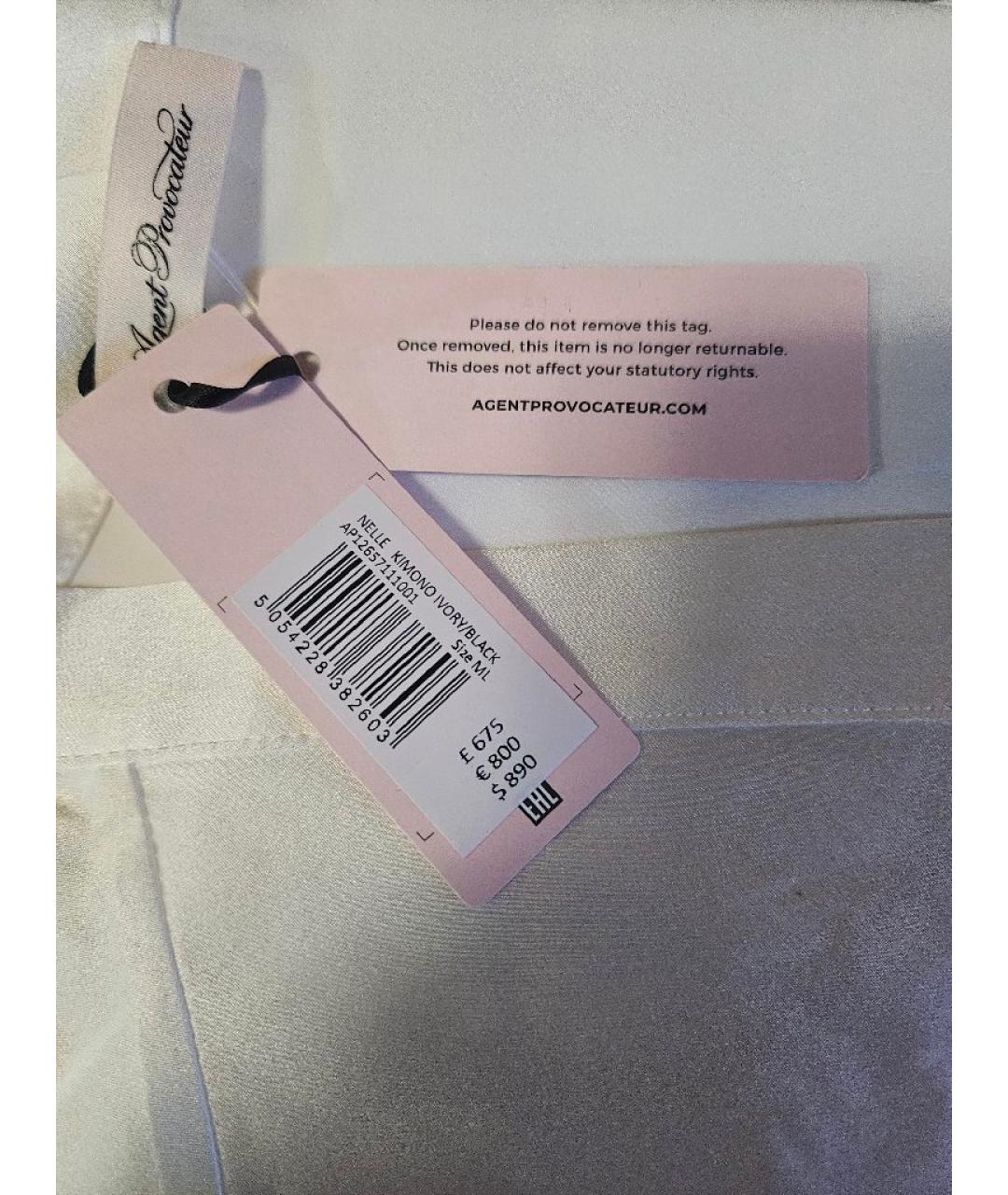 AGENT PROVOCATEUR Белый халаты, фото 7