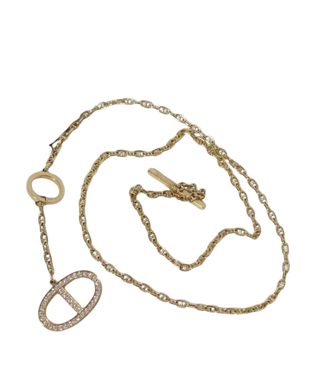 HERMES Розовое колье из розового золота, фото 1