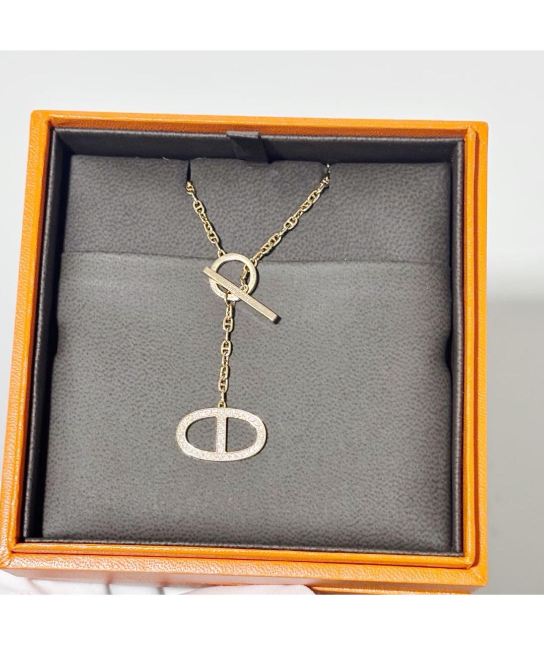 HERMES Розовое колье из розового золота, фото 2