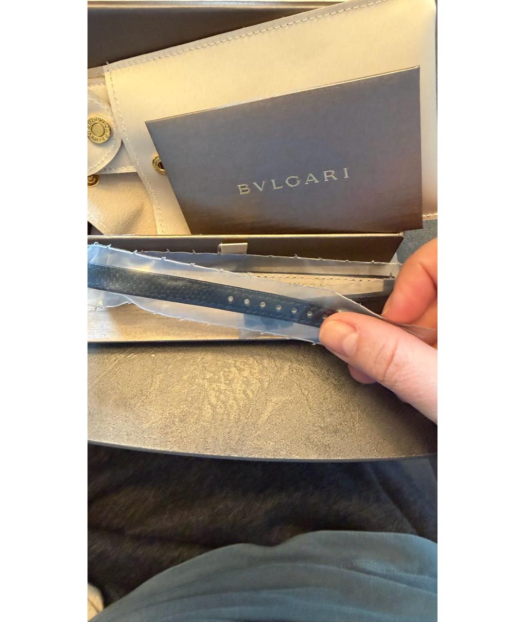 BVLGARI Зеленые часы из желтого золота, фото 4