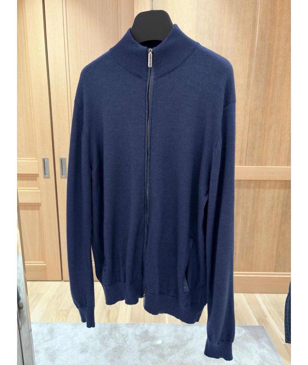 STEFANO RICCI Синий кашемировый кардиган, фото 9