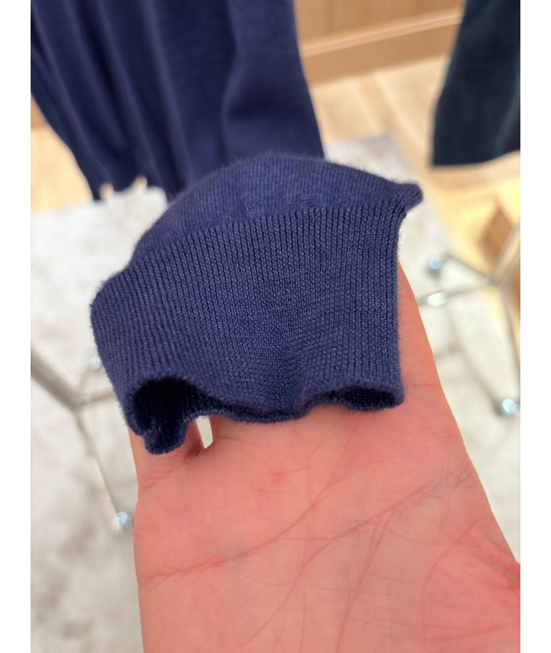 STEFANO RICCI Синий кашемировый кардиган, фото 6