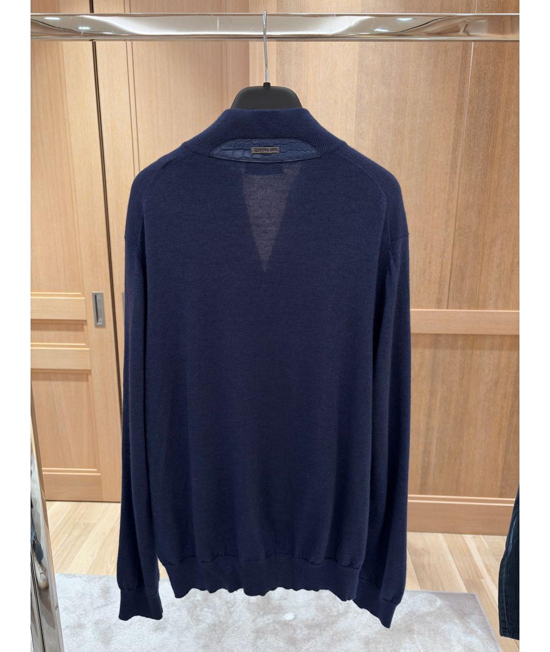 STEFANO RICCI Синий кашемировый кардиган, фото 2