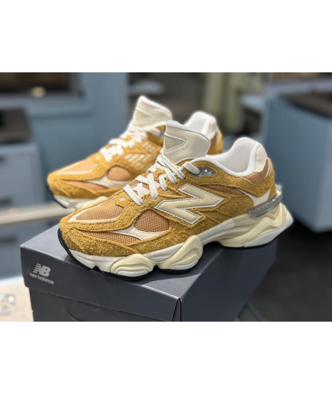 NEW BALANCE Коричневые замшевые кроссовки, фото 7