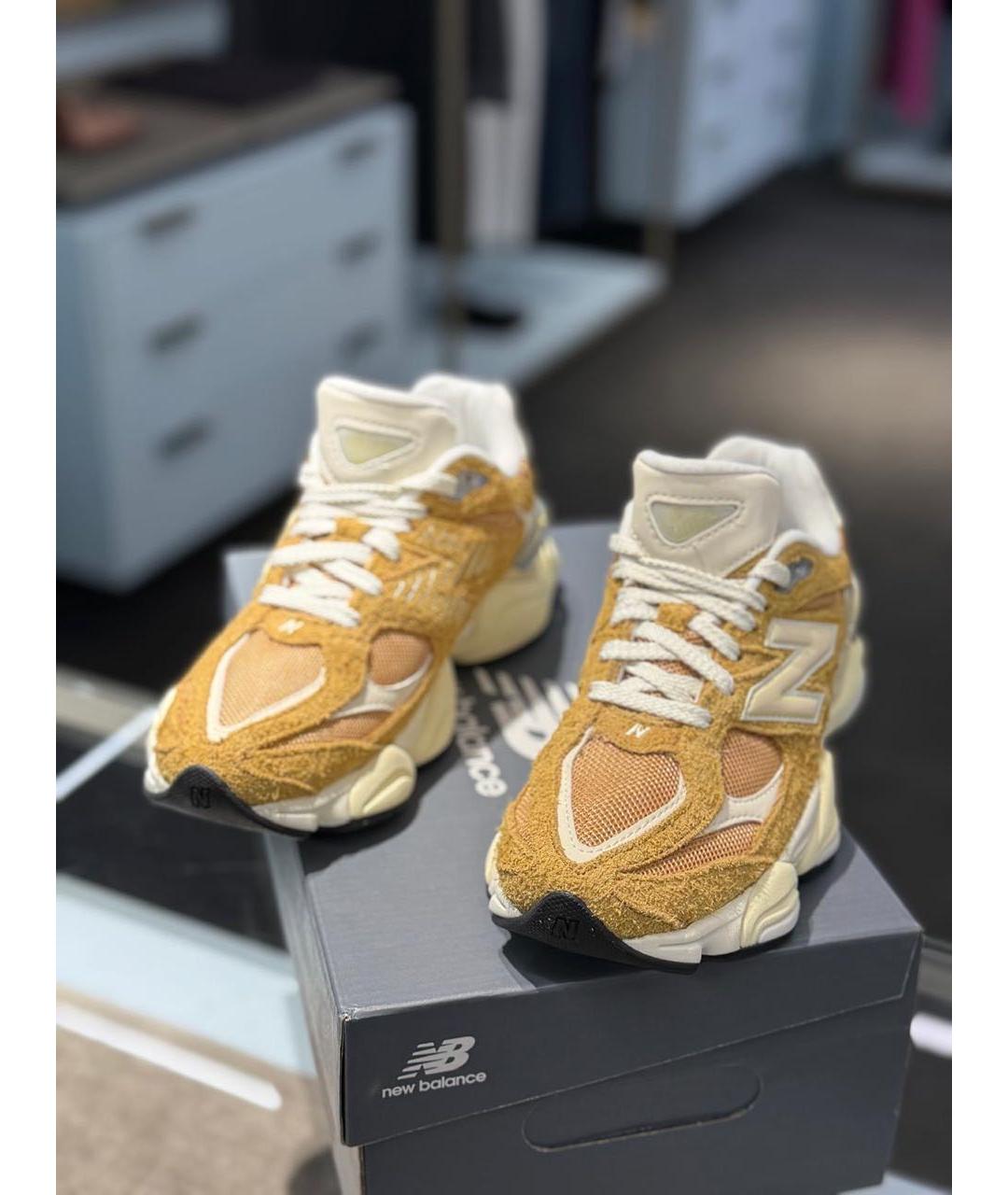 NEW BALANCE Коричневые замшевые кроссовки, фото 3