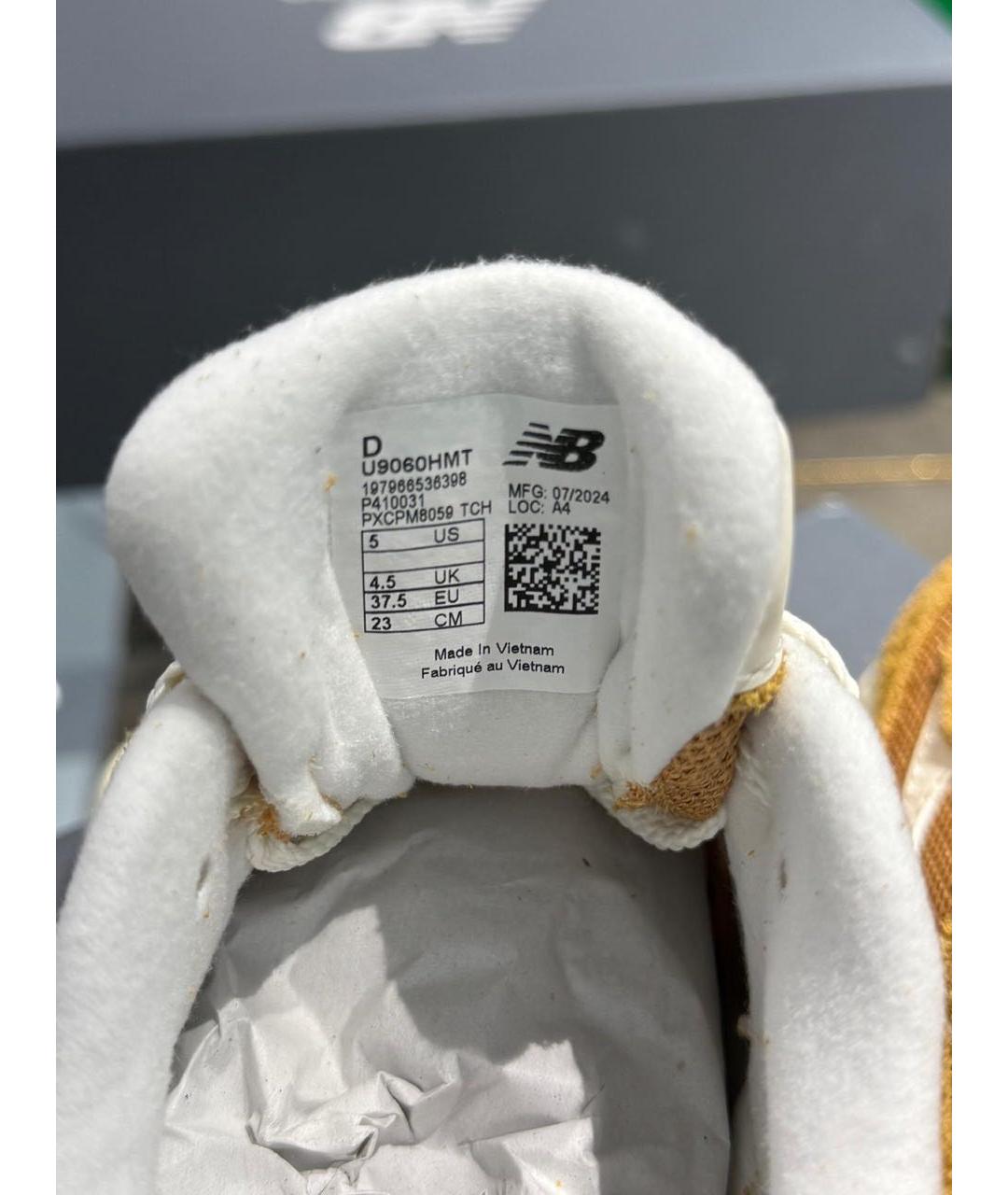 NEW BALANCE Коричневые замшевые кроссовки, фото 6