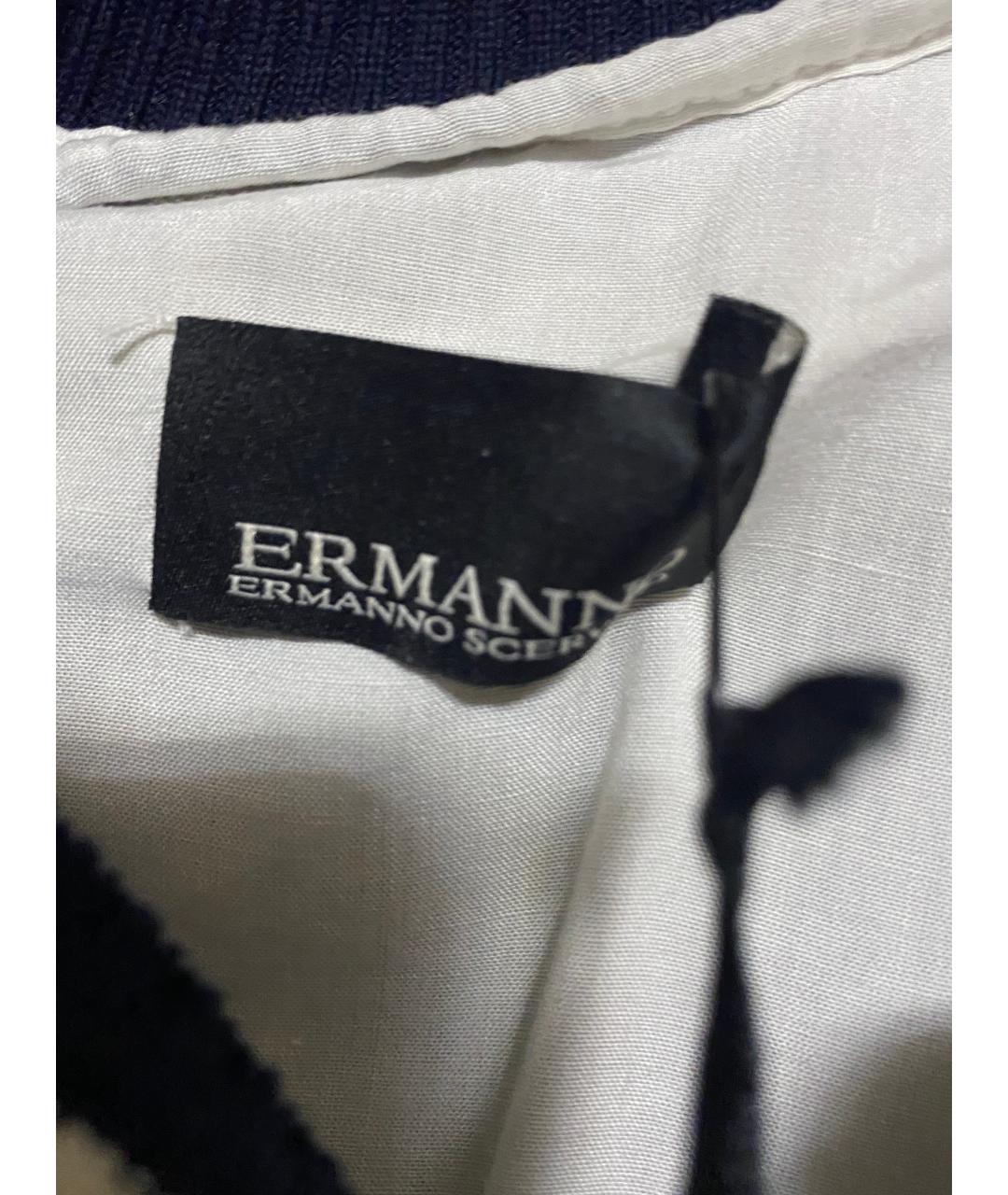 ERMANNO SCERVINO Синий вискозный костюм с брюками, фото 3