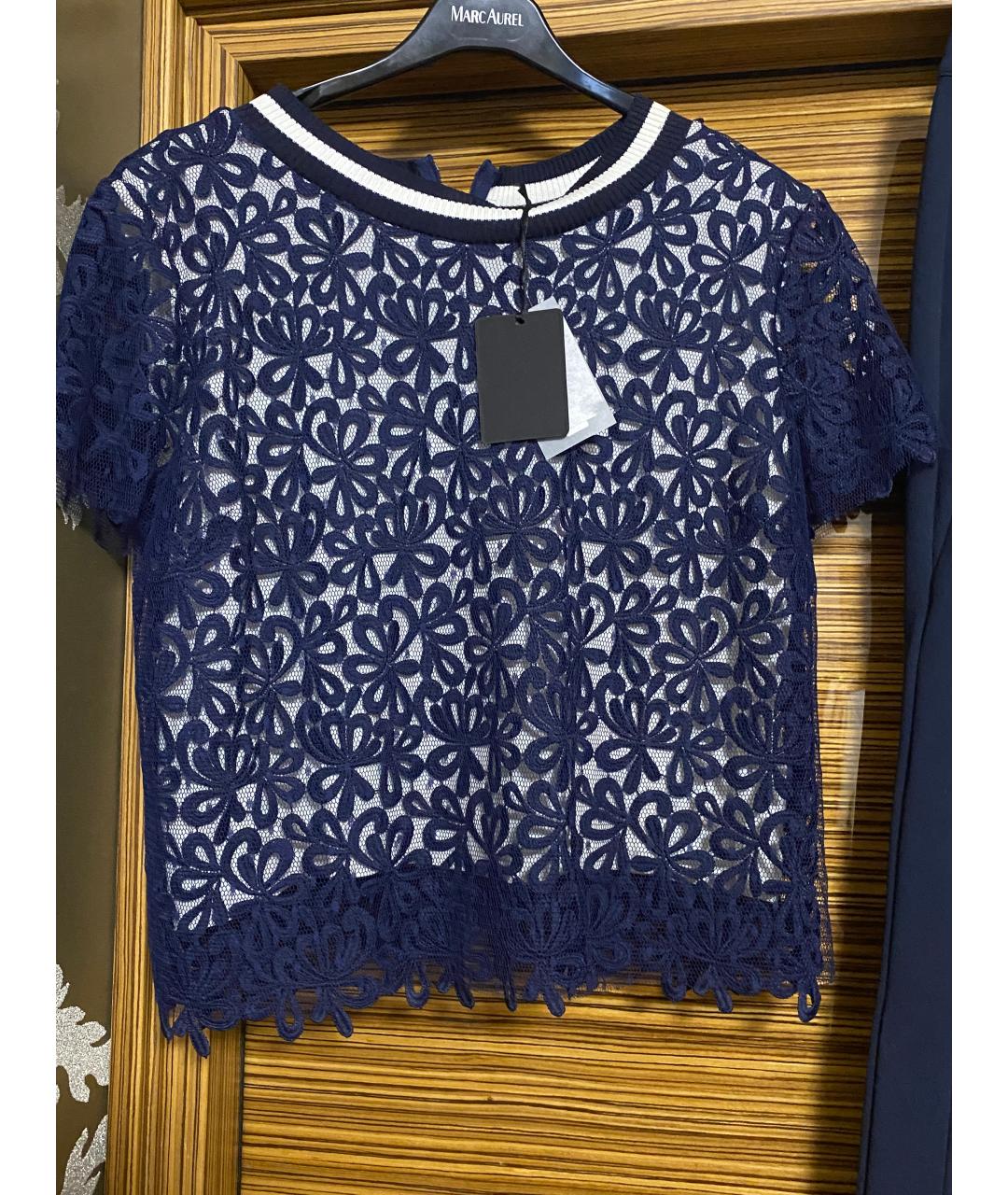 ERMANNO SCERVINO Синий вискозный костюм с брюками, фото 7