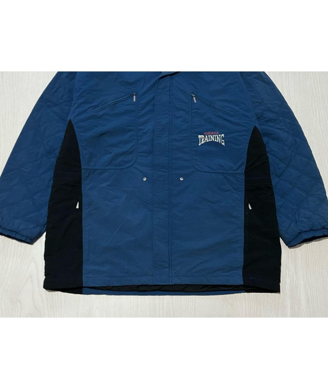 ADIDAS Синяя полиамидовая куртка, фото 6
