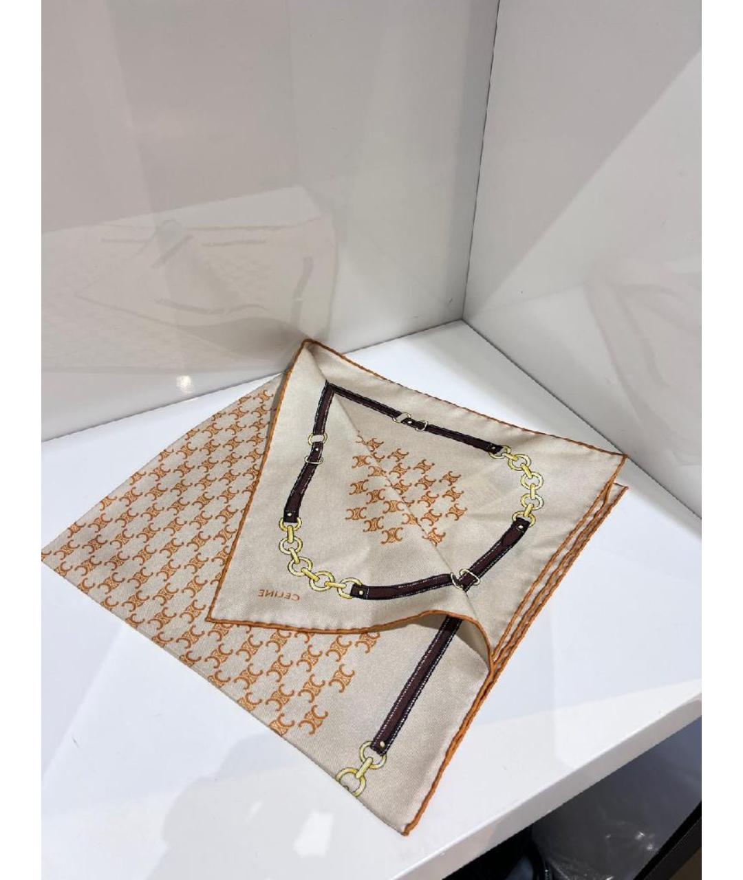 CELINE Мульти шелковый платок, фото 3