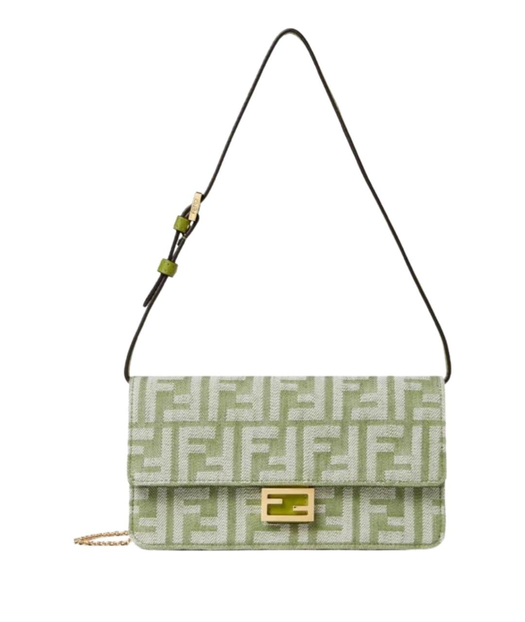 FENDI Зеленая сумка через плечо, фото 1
