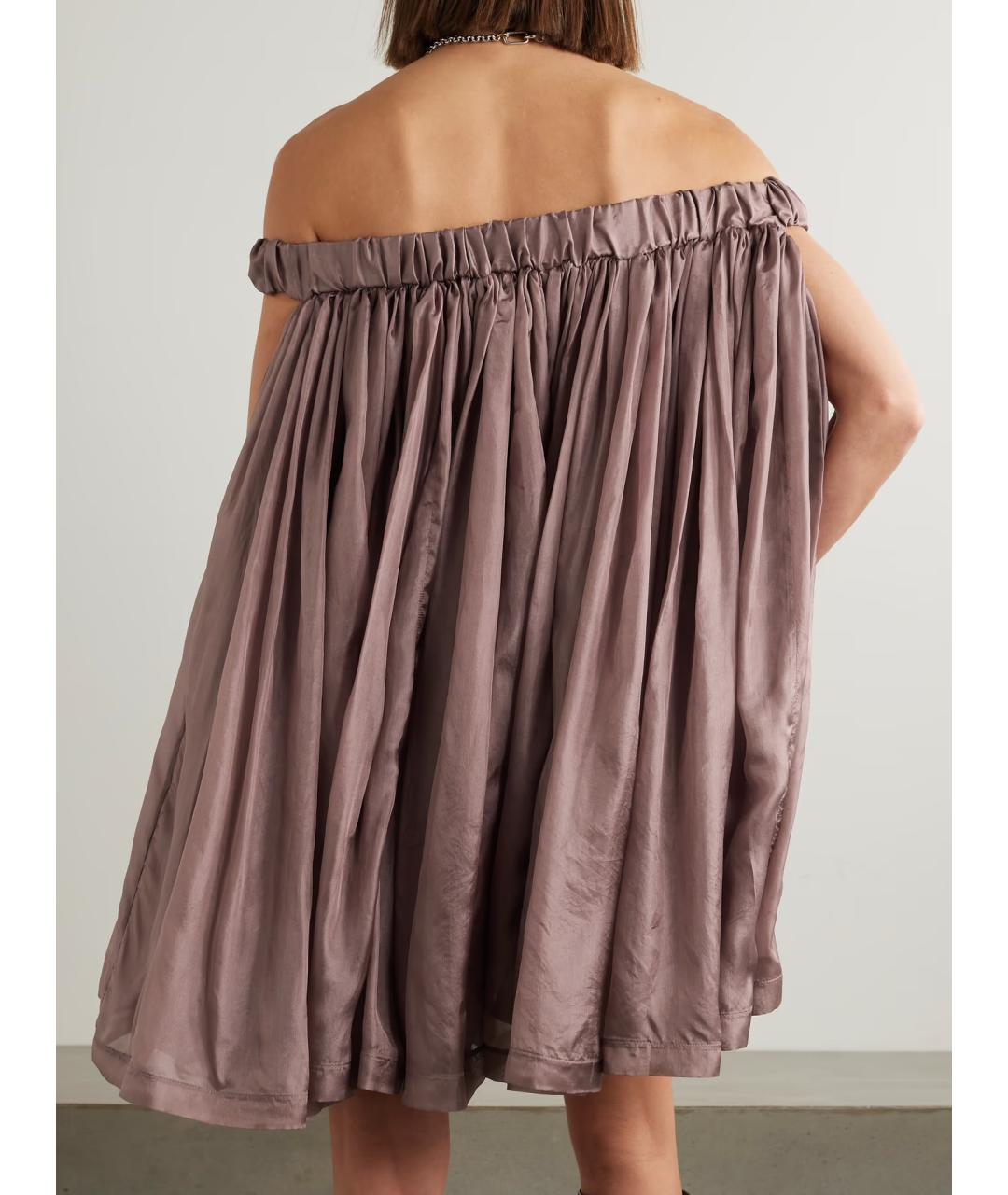 RICK OWENS Розовое шелковое коктейльное платье, фото 3