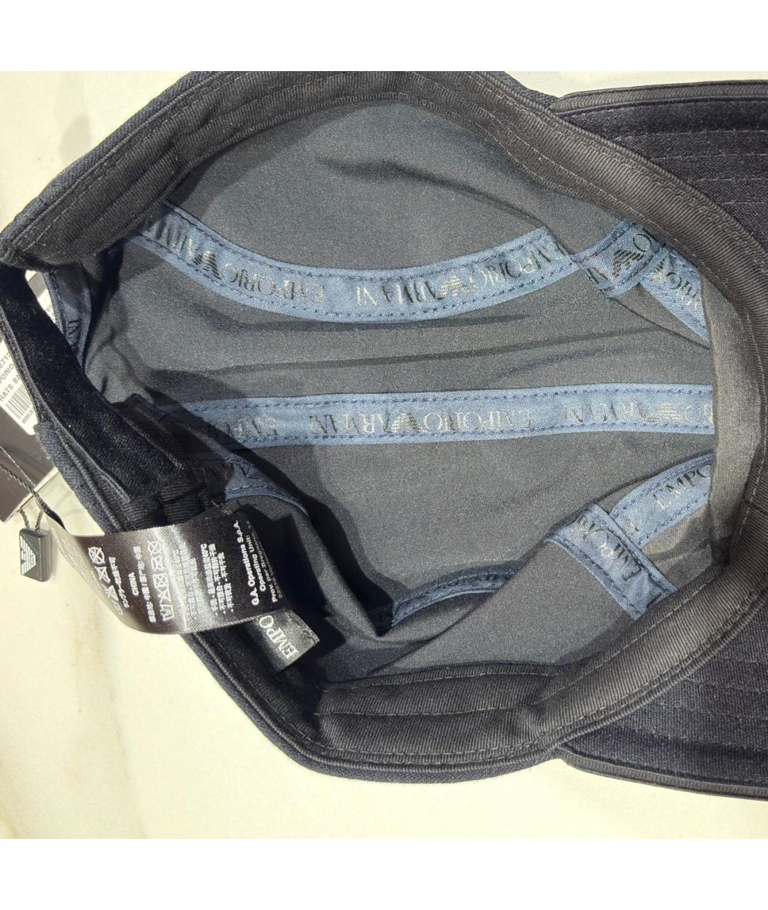 EMPORIO ARMANI Черная синтетическая кепка, фото 3