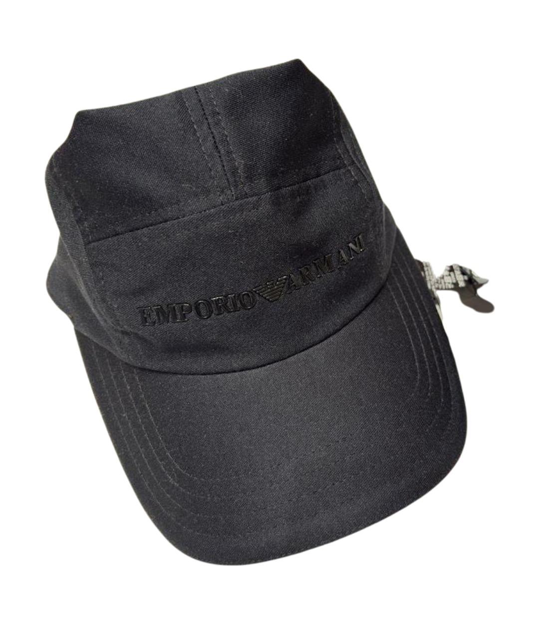 EMPORIO ARMANI Черная синтетическая кепка, фото 1