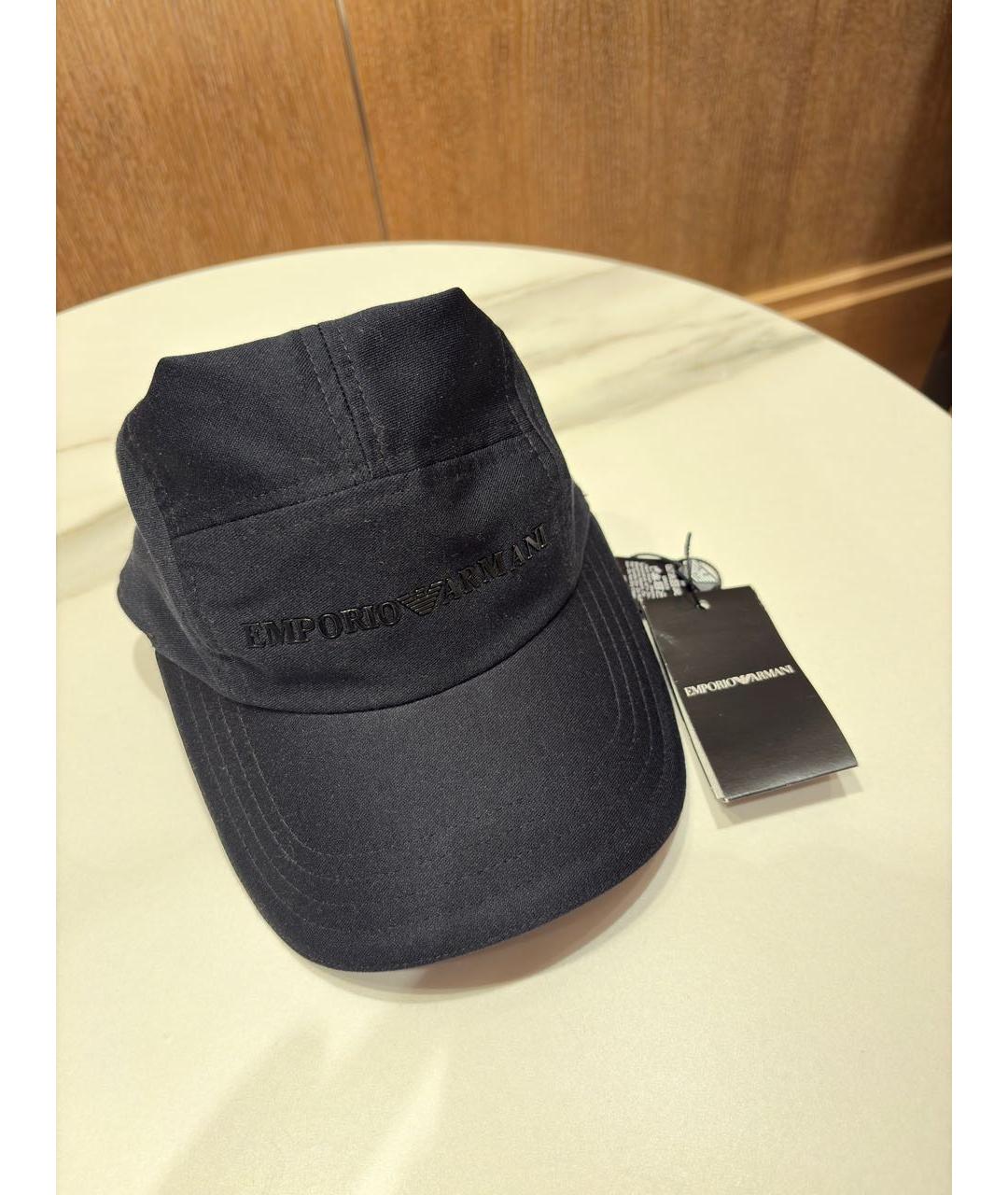 EMPORIO ARMANI Черная синтетическая кепка, фото 6