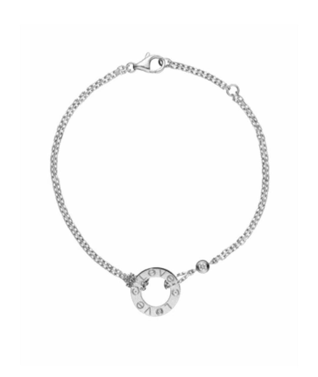 CARTIER Серебрянный браслет из белого золота, фото 6